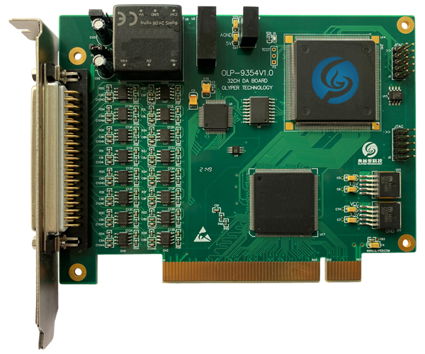 OLP-9354，PCI，32通道，隔离型模拟量输出模块